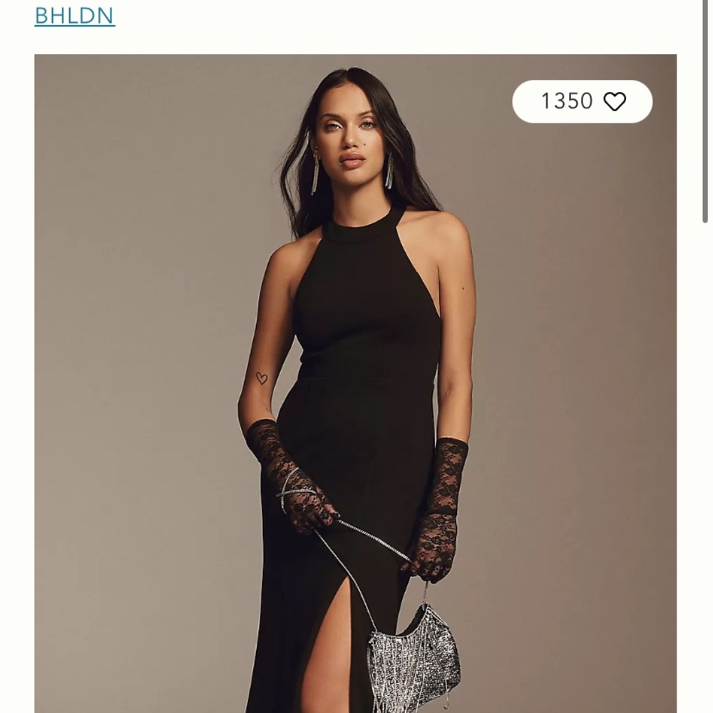 Black BHLD bridesmaid dress
